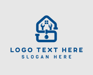 Home - Plumbing Repair Pipe Letter S logo design
