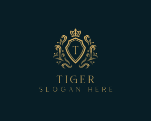 Wine - Elegant Royal Crown Shield logo design