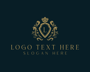 Sovereign - Elegant Royal Crown Shield logo design