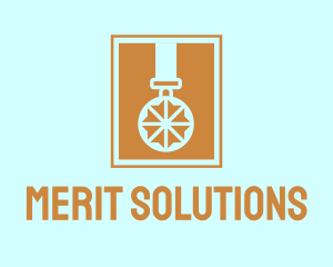 Merit - Champion Medal Frame logo design