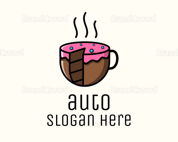 Cake Slice Coffee Logo