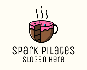 Cake Slice Coffee Logo