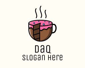 Cake Slice Coffee Logo