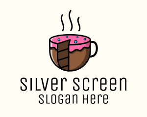 Baking - Cake Slice Coffee logo design