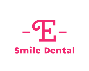 Feminine - Curly Pink E logo design