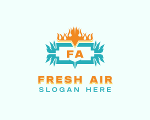 Cold Hot Temperature logo design