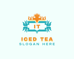 Cold Hot Temperature logo design