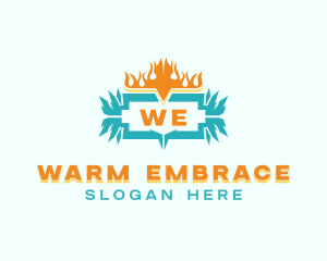 Cold Hot Temperature logo design