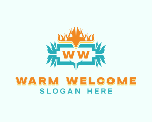 Cold Hot Temperature logo design