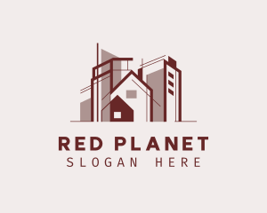 Red Home Architecture logo design