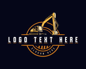 Excavator Industrial Digging Logo