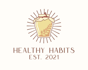 Healthy Kombucha Jar  logo design