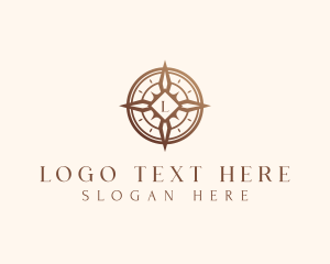 Explore - Elegant Compass Travel logo design