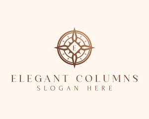 Elegant Compass Travel logo design