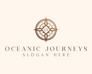Voyage - Elegant Compass Travel logo design