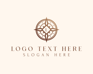 Voyage - Elegant Compass Travel logo design