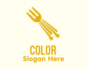 Cutlery - Star Fork Restaurant logo design