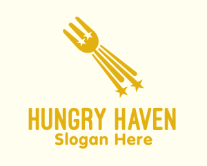 Hungry - Star Fork Restaurant logo design