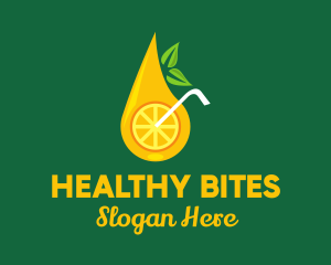 Citrus Fruit Drink logo design