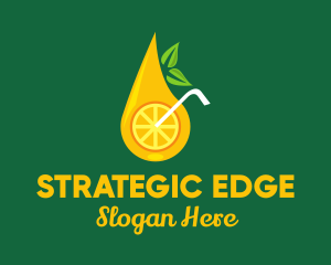 Orange And Yellow - Citrus Fruit Drink logo design