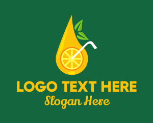 Lemon - Citrus Fruit Drink logo design