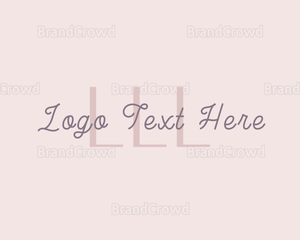 Feminine Beauty Handwritten Logo