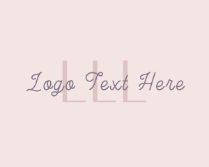 Calligraphy - Feminine Beauty Handwritten logo design