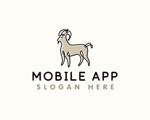 Sheep - Farm Goat Animal logo design