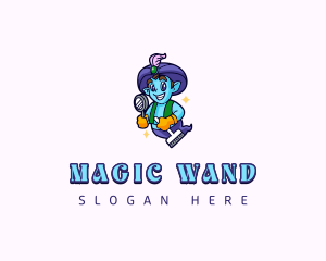 Janitor Genie Cleaning logo design