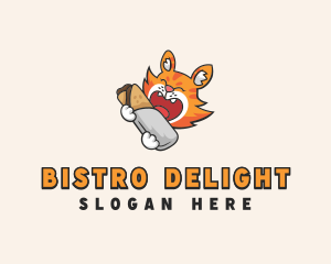 Burito Fox Cafeteria logo design