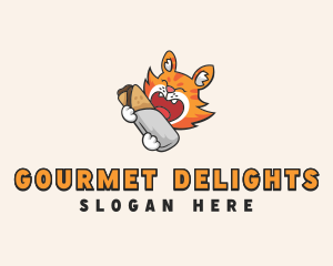 Burito Fox Cafeteria logo design