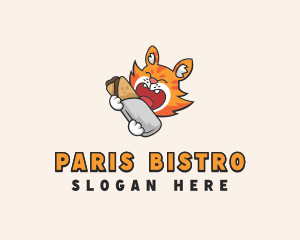 Burito Fox Cafeteria logo design