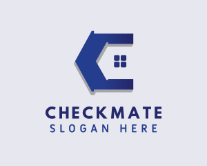 Real Estate House Letter C logo design