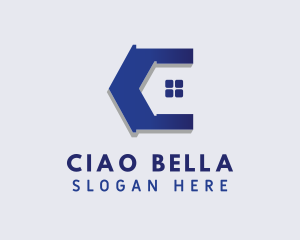 Real Estate House Letter C logo design