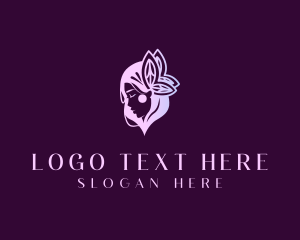 Blogger - Woman Butterfly Butterfly logo design