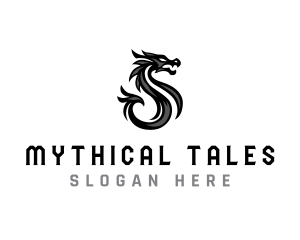 Mythical Dragon Tattoo logo design