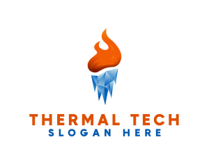 Thermal Cool Heat logo design