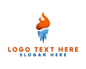 Cold - Thermal Cool Heat logo design