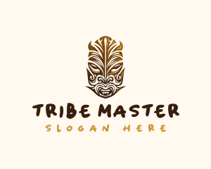 Cultural Tribal Mask logo design