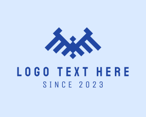 Corporate - Geometric Pixel Bird logo design