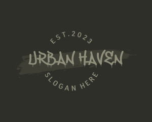 Graffiti Paint Urban logo design