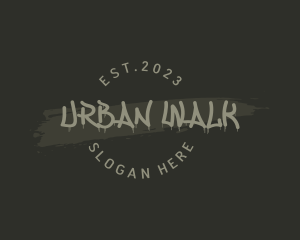 Graffiti Paint Urban logo design