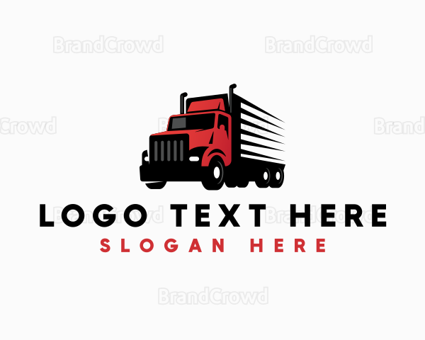 Transport Delivery Truck Logo