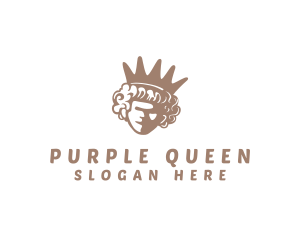 Royalty Crown Queen  logo design