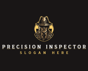 Smoking Inspector Detective logo design