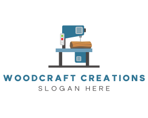 Table Saw Woodcutter logo design