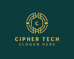 Cryptography - Currency Cryptography Fintech logo design