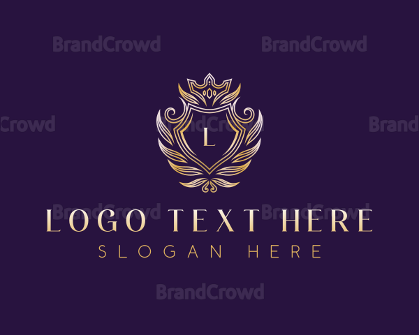 Elegant Crown Crest Logo