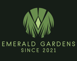 Grass Landscaping Badge  logo design