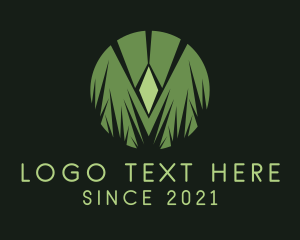 Grass - Grass Landscaping Badge logo design